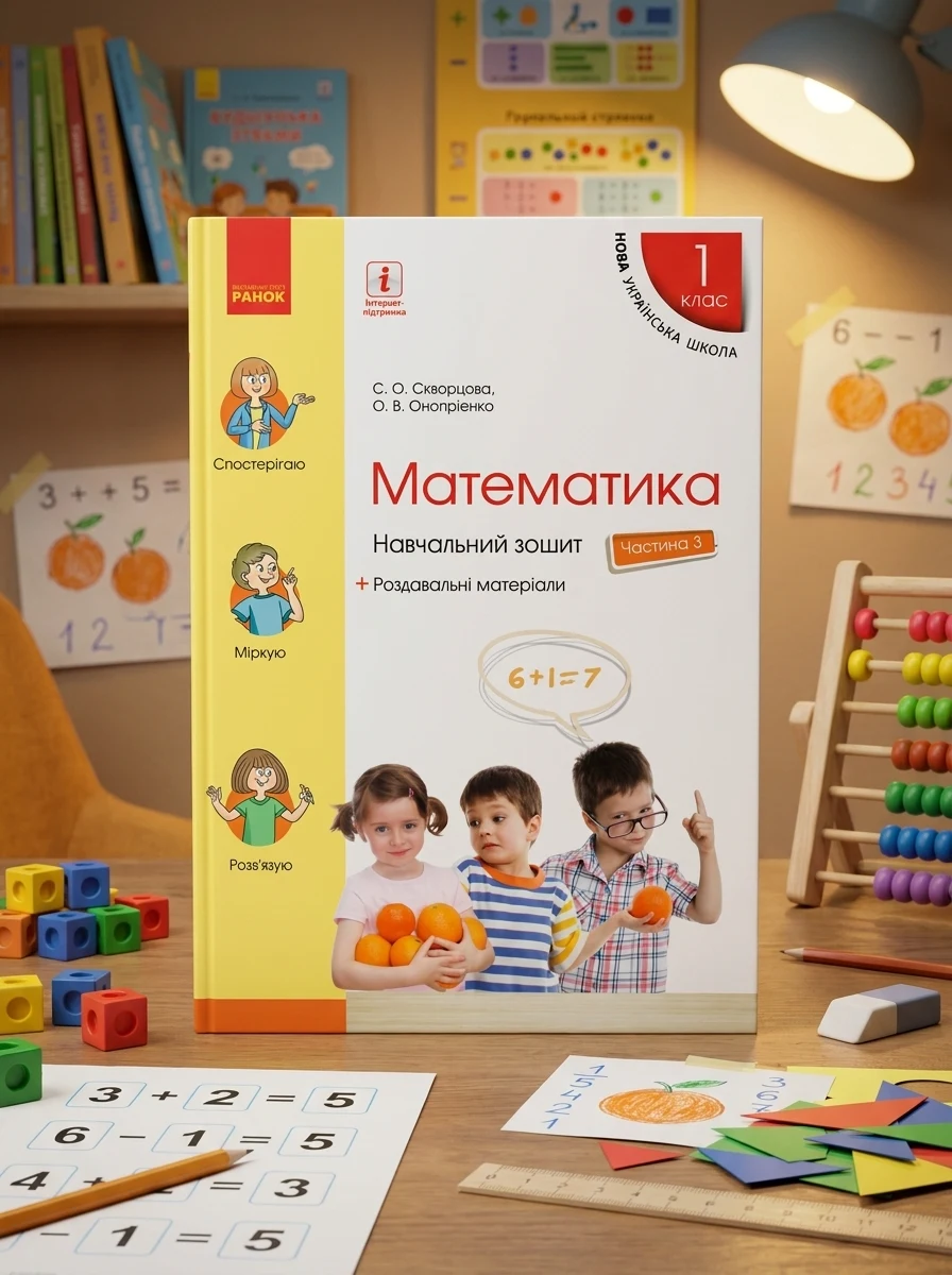 Математика. 1 клас. Навчальний зошит. Частина 3 — Дитяча література