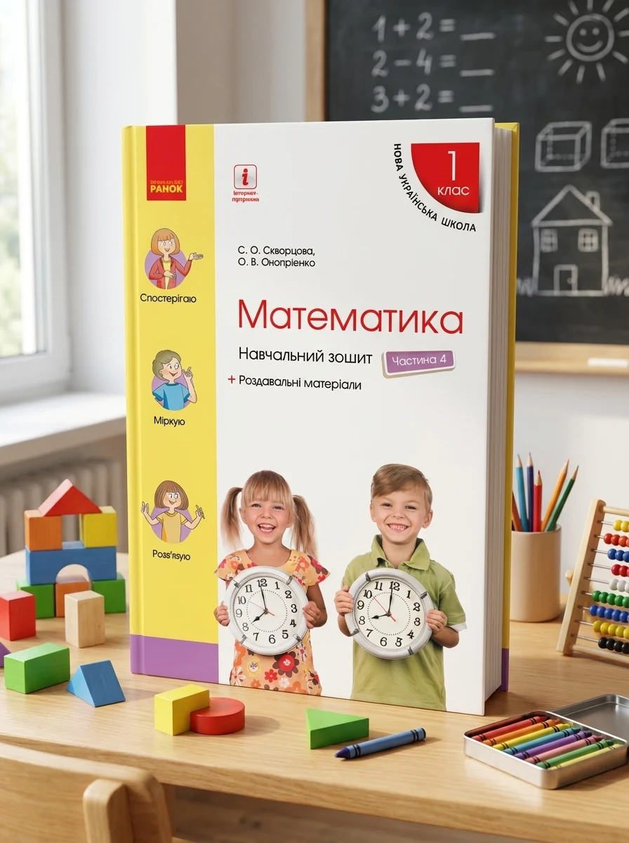 Математика. 1 клас. Навчальний зошит. Частина 4 — Дім, сім'я, релігія