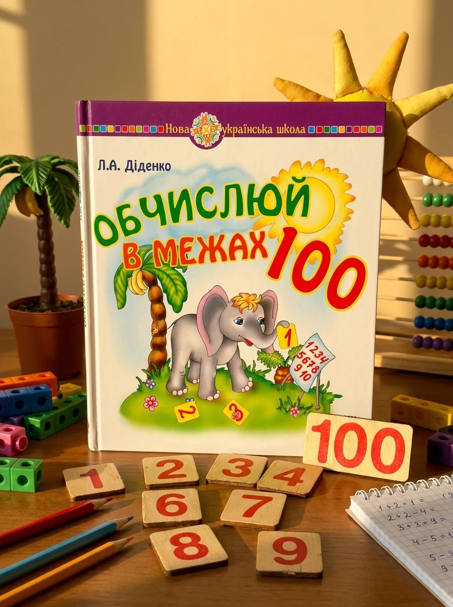 Математика. 1 клас. Обчислюй в межах 100. Практичний наочно-демонстраційний матеріал