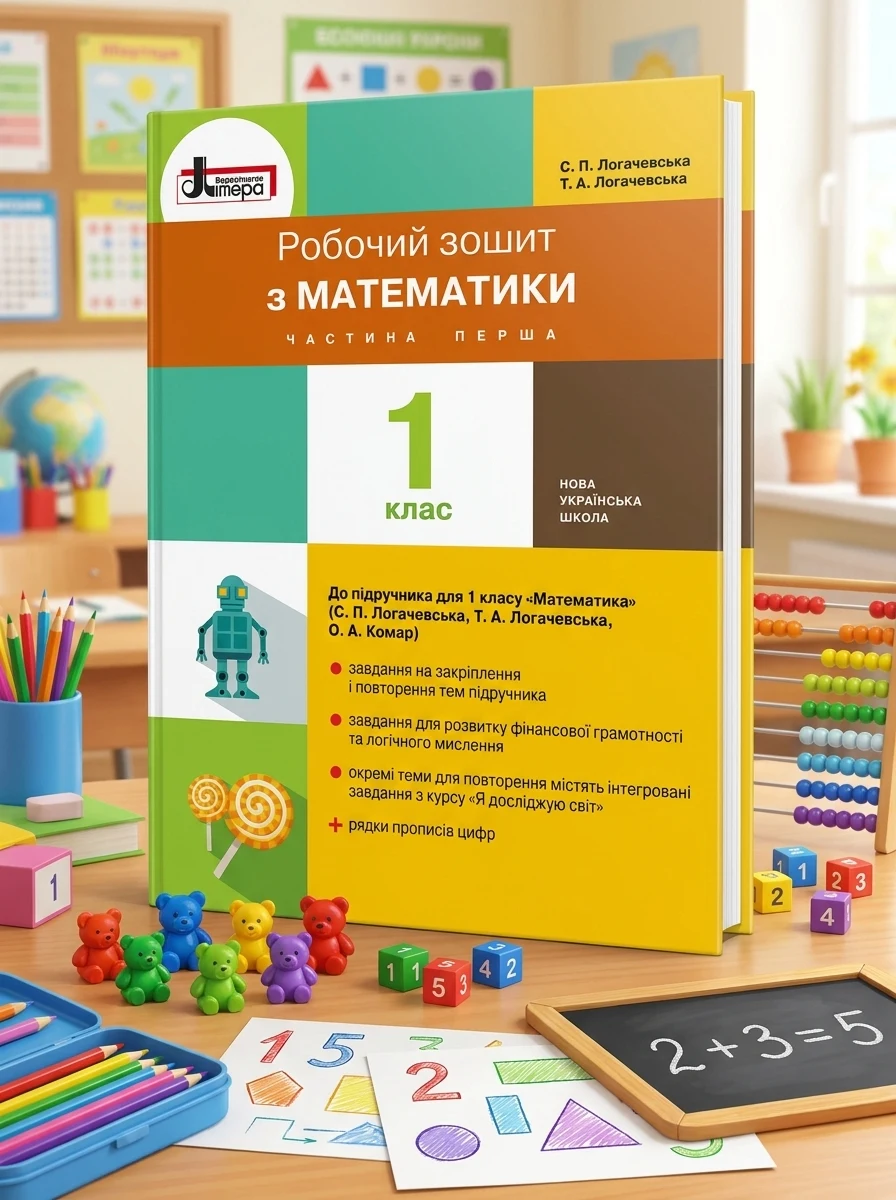Математика. 1 клас. Робочий зошит. Частина 1 — Дитяча література