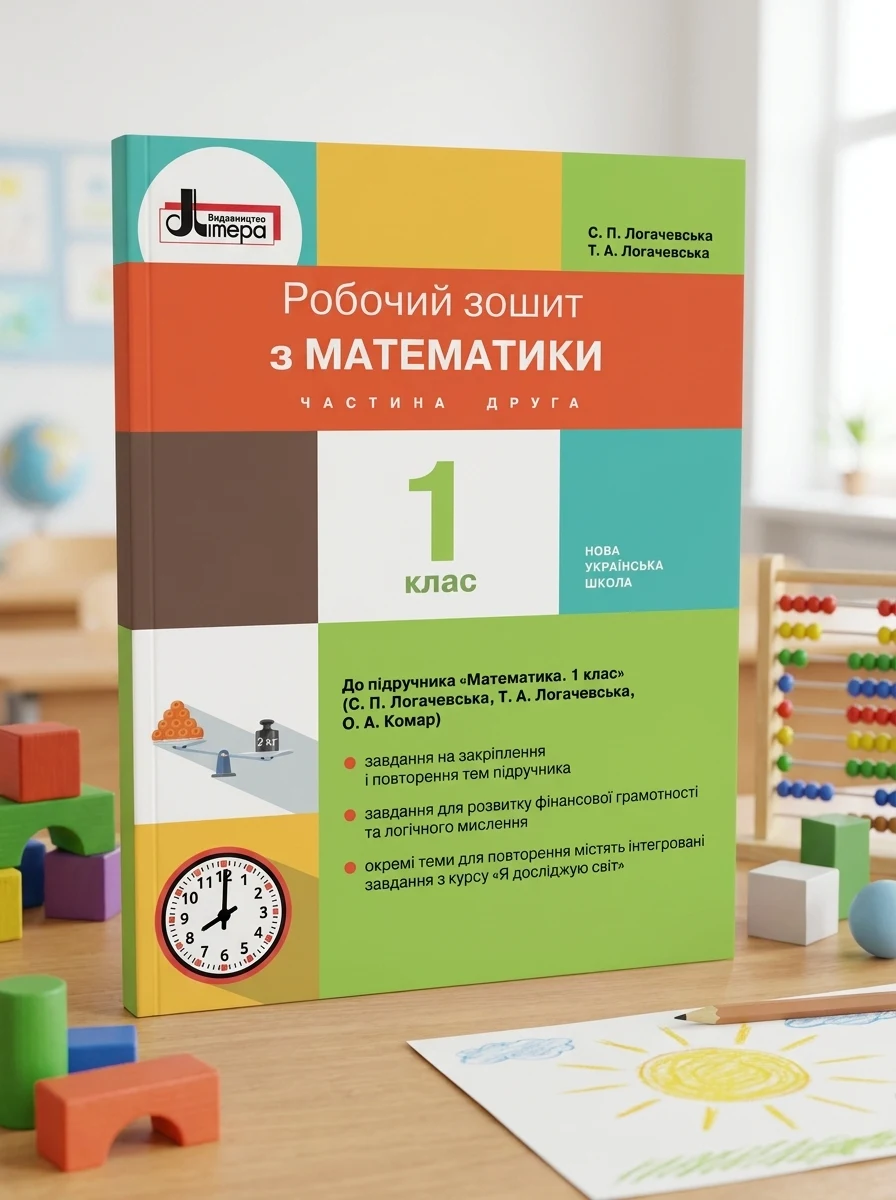 Математика. 1 клас. Робочий зошит. Частина 2 — Дитяча література