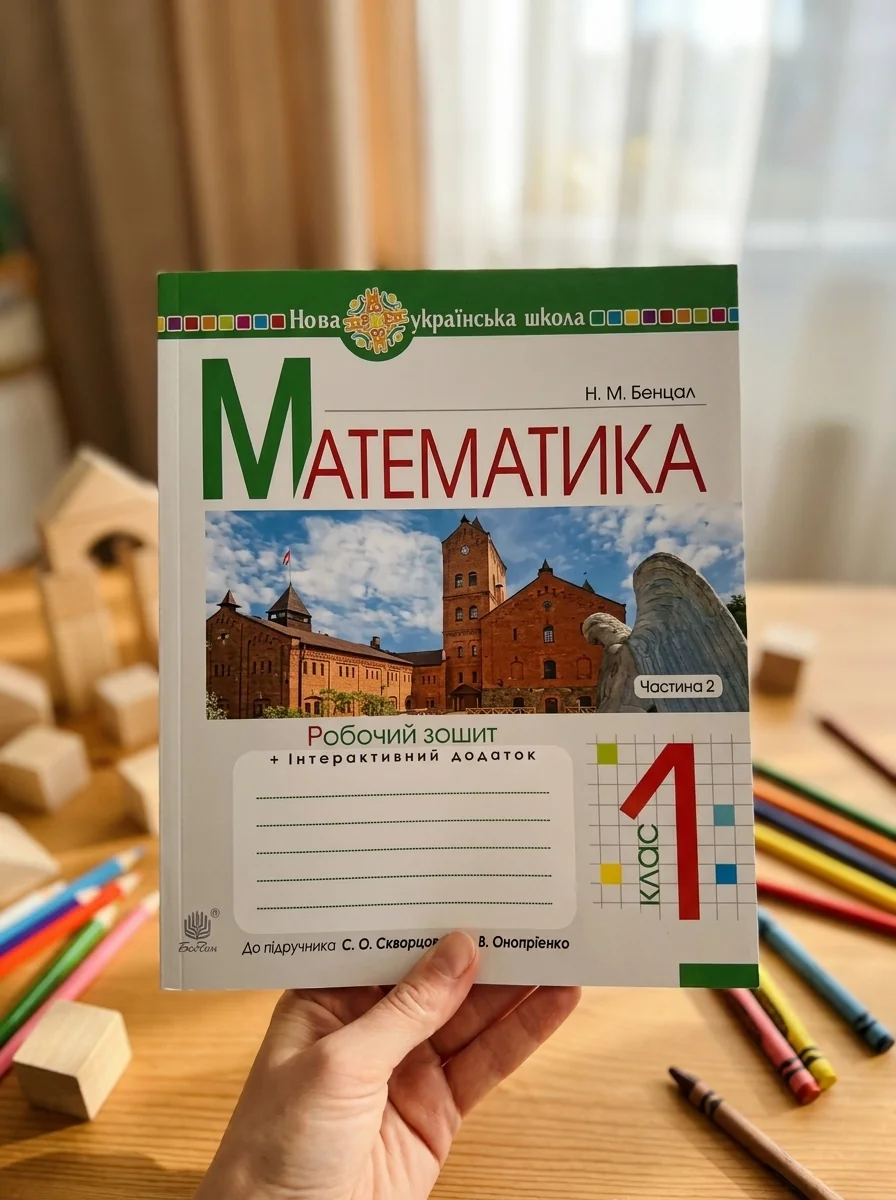 Математика. 1 клас. Робочий зошит. Частина 2 (до підручника Скворцова С.О., Онопрієнко О.В.) — Дитяча література
