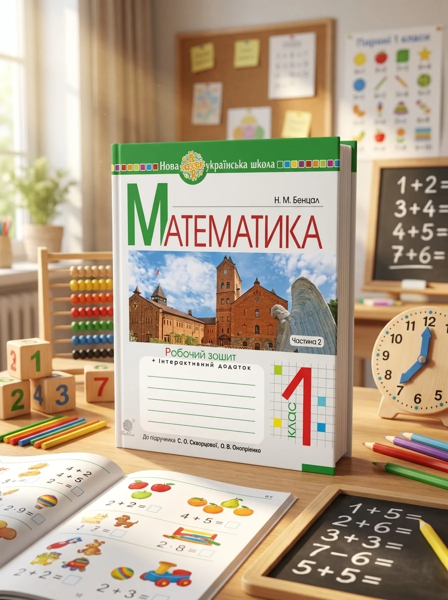 Математика. 1 клас. Робочий зошит. Частина 2 (до підручника Скворцова С.О., Онопрієнко О.В.) — фото 2