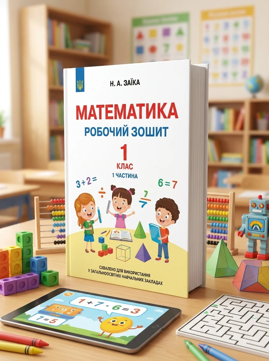 Математика. 1 клас. Робочий зошит. До підручника М. Богдановича, А. Назаренко