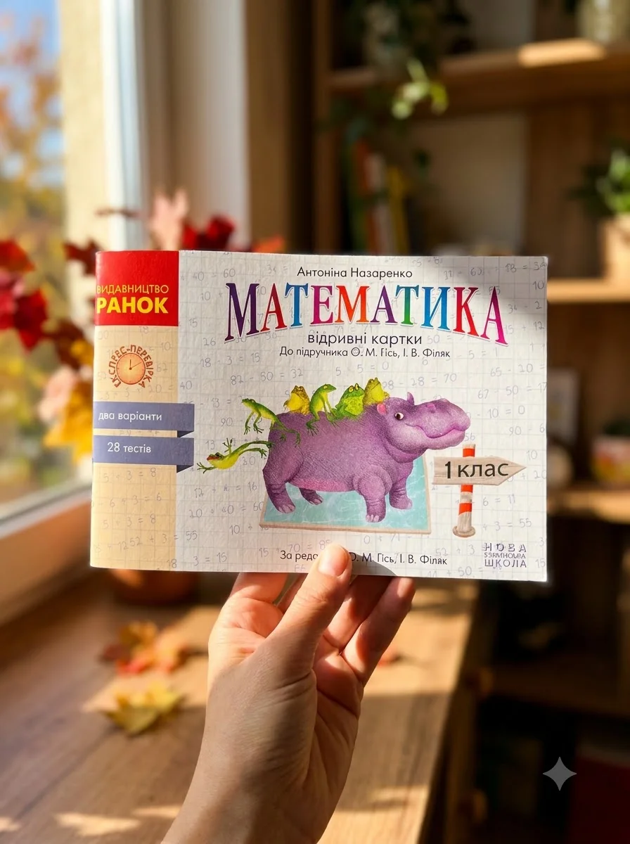 Математика. 1 клас. Відривні картки до підручника О. М. Гісь, І. В. Філяк — Вивчення мов