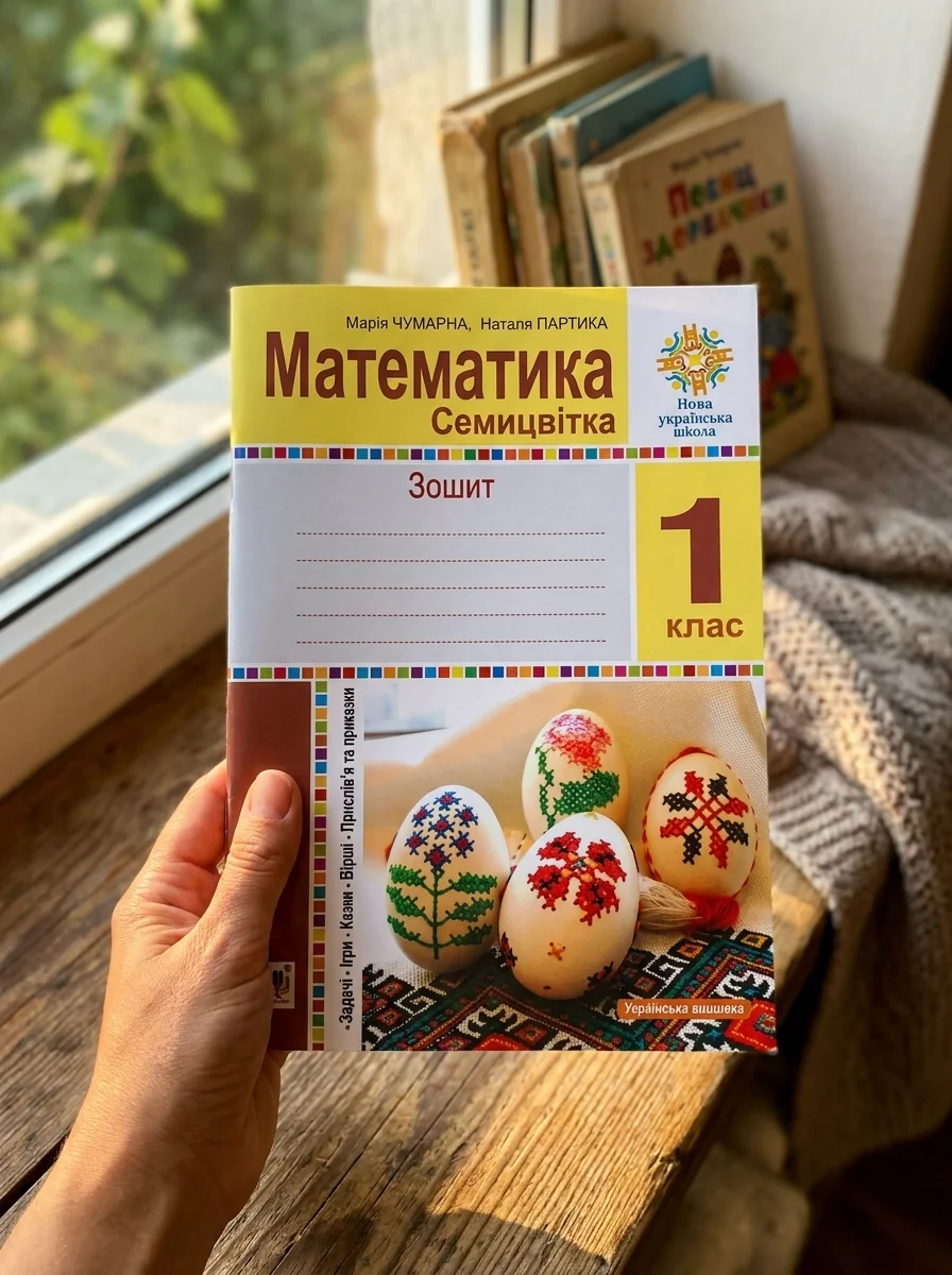 Математика. 1 клас. Зошит з друкованою основою. Семицвітка. Задачі. Ігри. Казки. Прислів’я та приказки