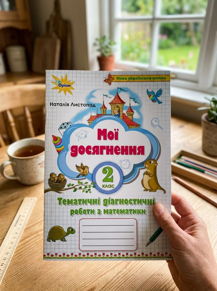 Математика 2 клас. Мої досягнення. Тематичні діагностичні роботи — Наталія Листопад, обкладинка