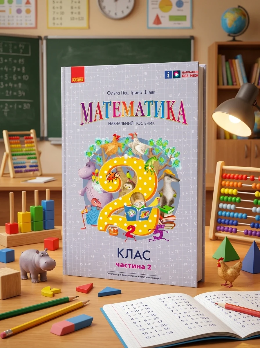 Математика. 2 клас. Навчальний посібник Частина 2 (у 3-х частинах) до підручника Гісь О.М. та ін.