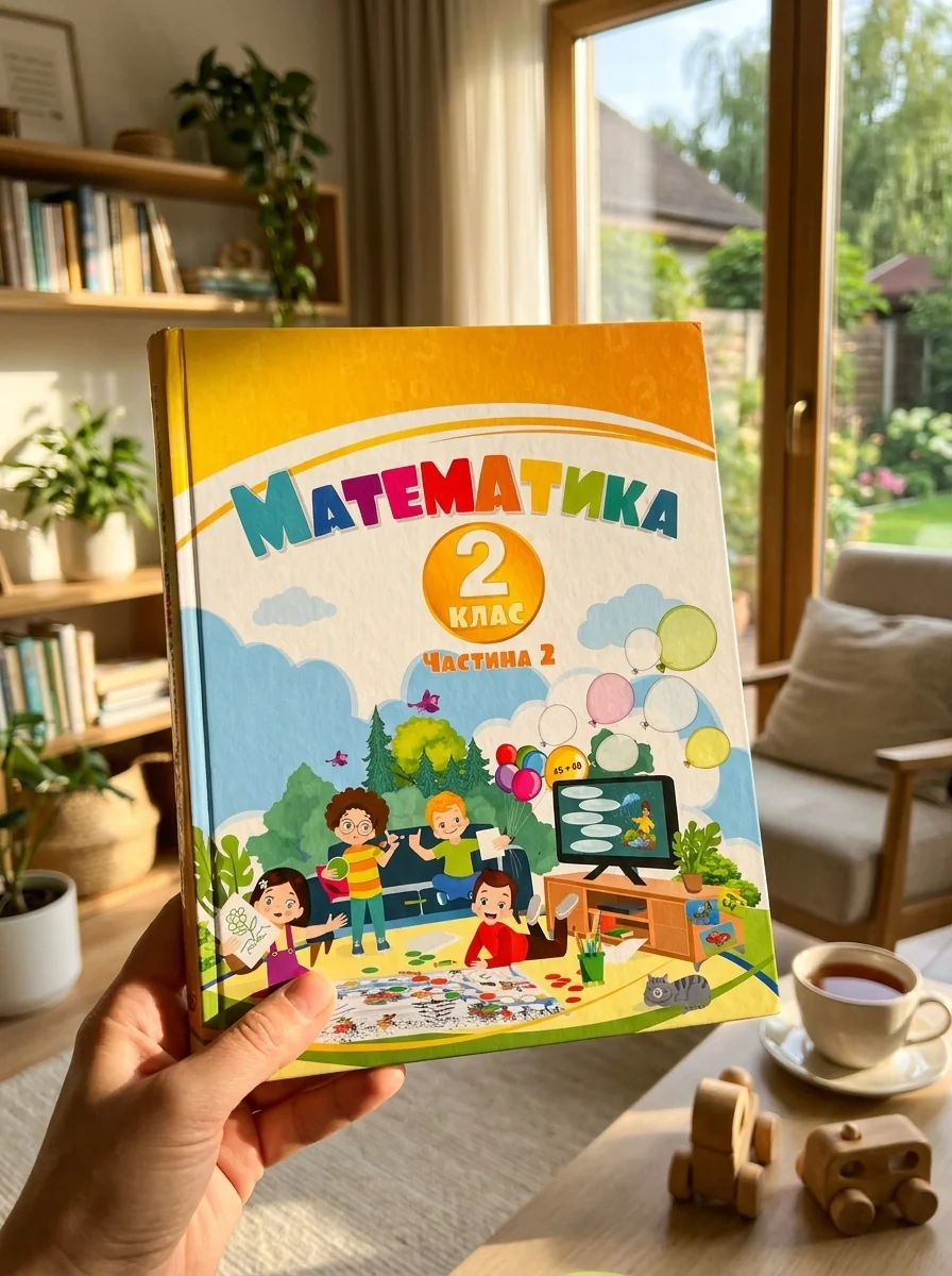 Математика. 2 клас. Навчальний посібник у 3-х частинах. Частина 2 — Тетяна Воронцова, обкладинка