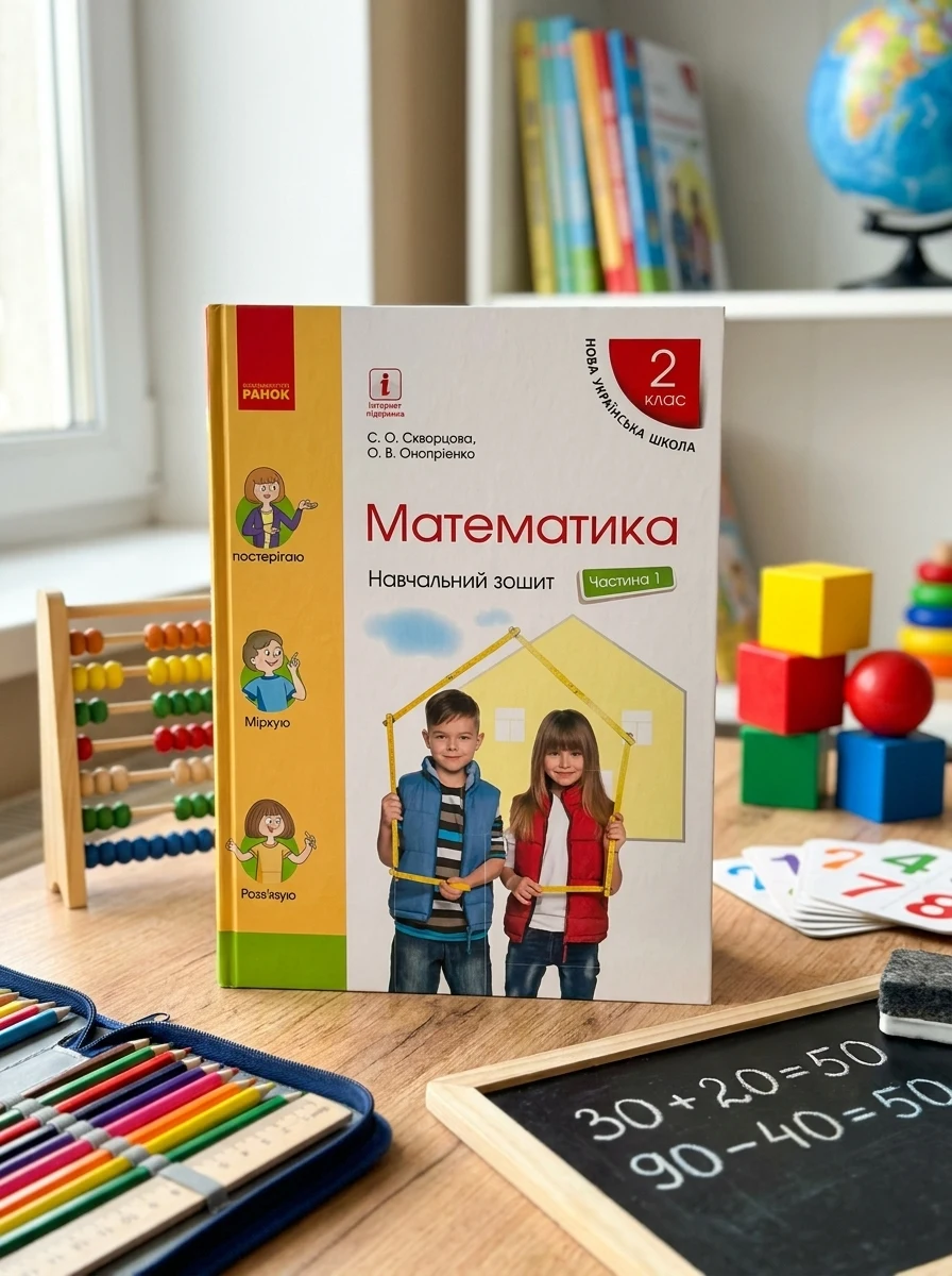 Математика. 2 клас. Навчальний зошит у 4-х частинах до підручника Скворцової С.О., Онопрієнко О.В. Частина 1 — Вивчення мов