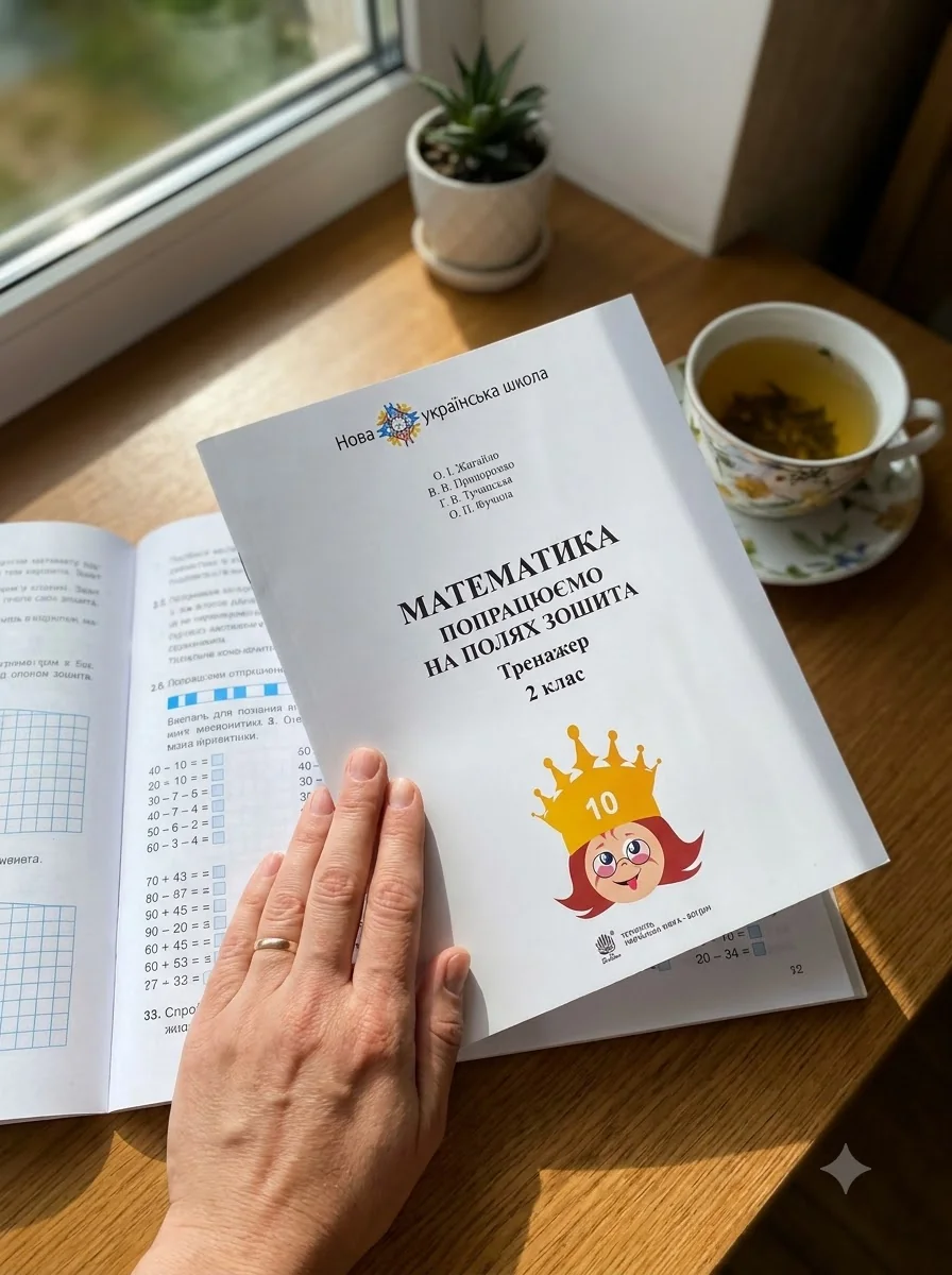 Математика. 2 клас. Попрацюємо на полях зошита. Тренажер — Вивчення мов