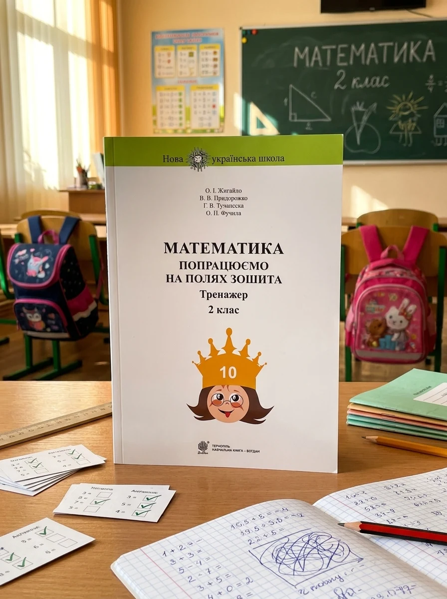 Математика. 2 клас. Попрацюємо на полях зошита. Тренажер — Вивчення мов