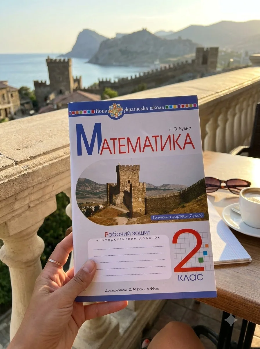 Математика. 2 клас. Робочий зошит — Наталя Будна, обкладинка