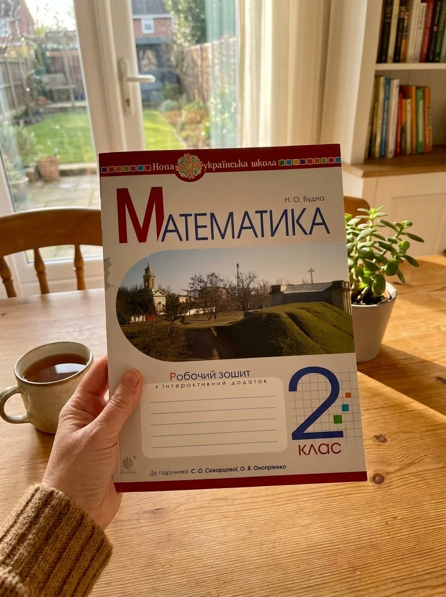 Математика. 2 клас. Робочий зошит — Наталя Будна, обкладинка