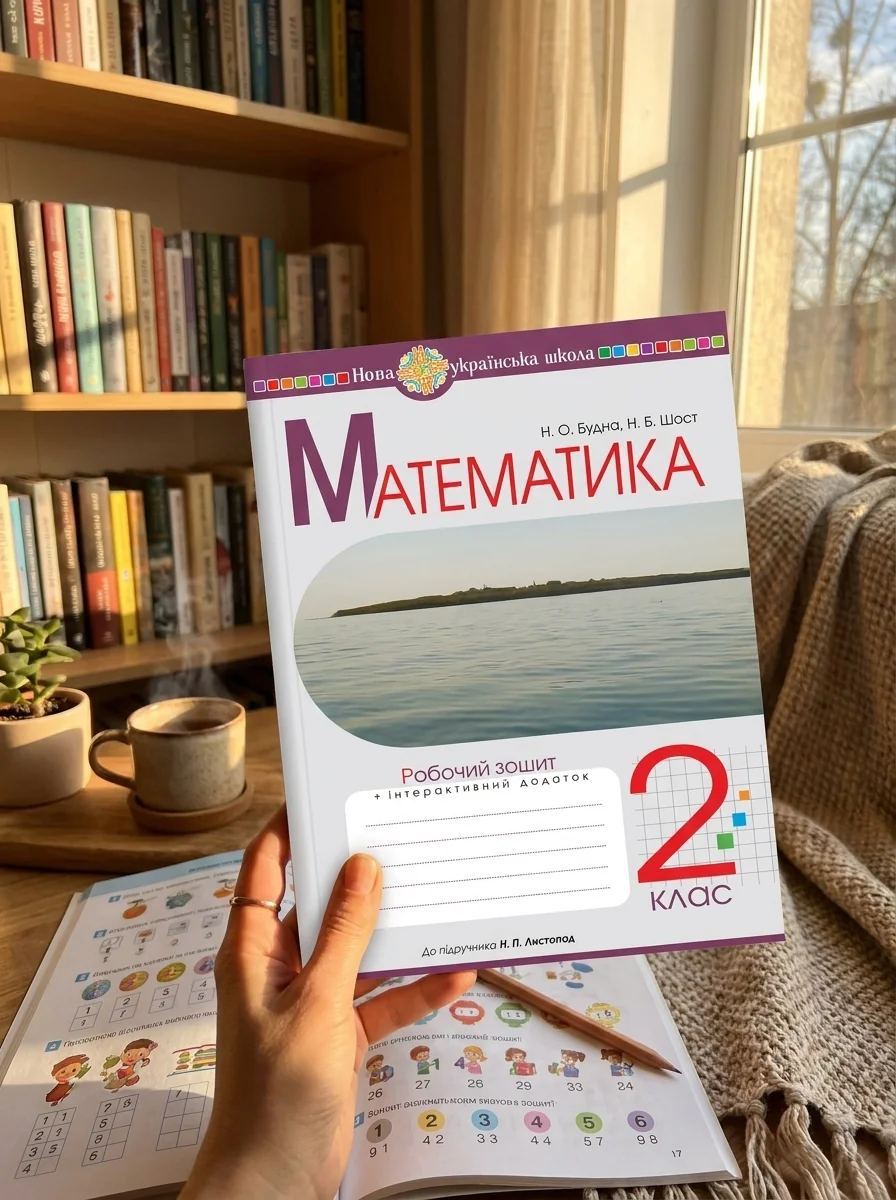Математика. 2 клас. Робочий зошит — Наталія Шост, обкладинка