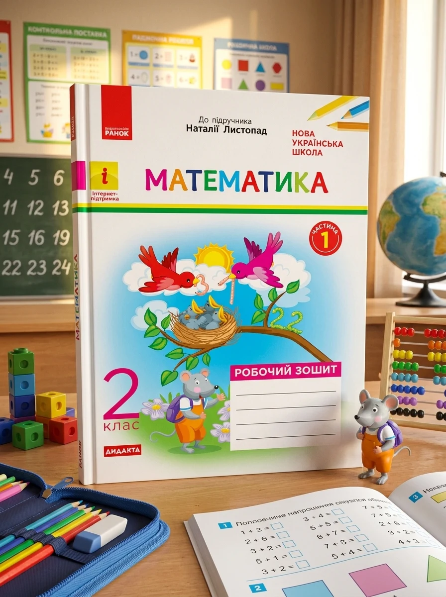 Математика. 2 клас. Робочий зошит. До підручника Н. Листопад. У 2-х частинах. Частина 1 — Вивчення мов