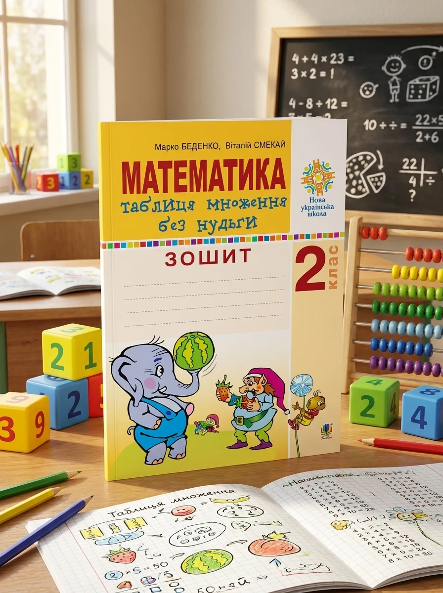 Математика. 2 клас. Таблиця множення без нудьги. Робочий зошит