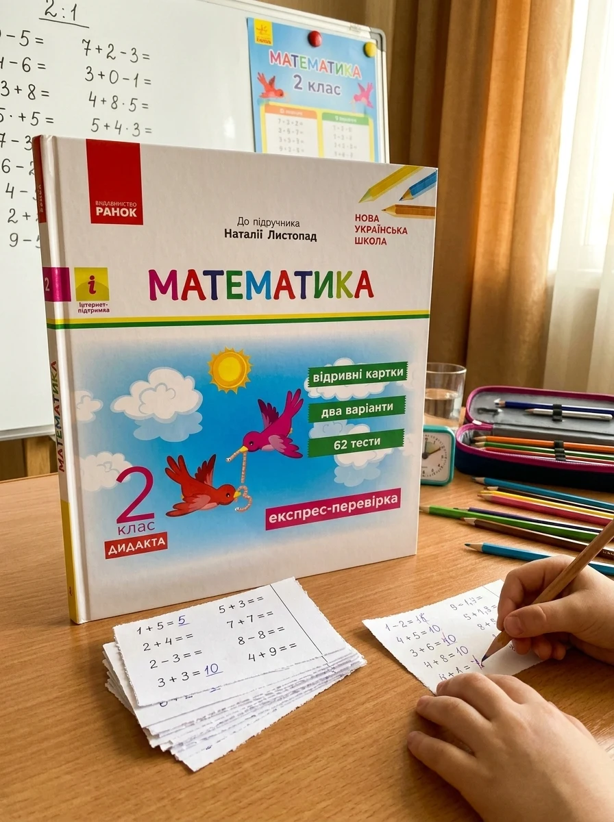 Математика. 2 клас. Відривні картки до підручника «Математика» Наталії Листопад — Дитяча література