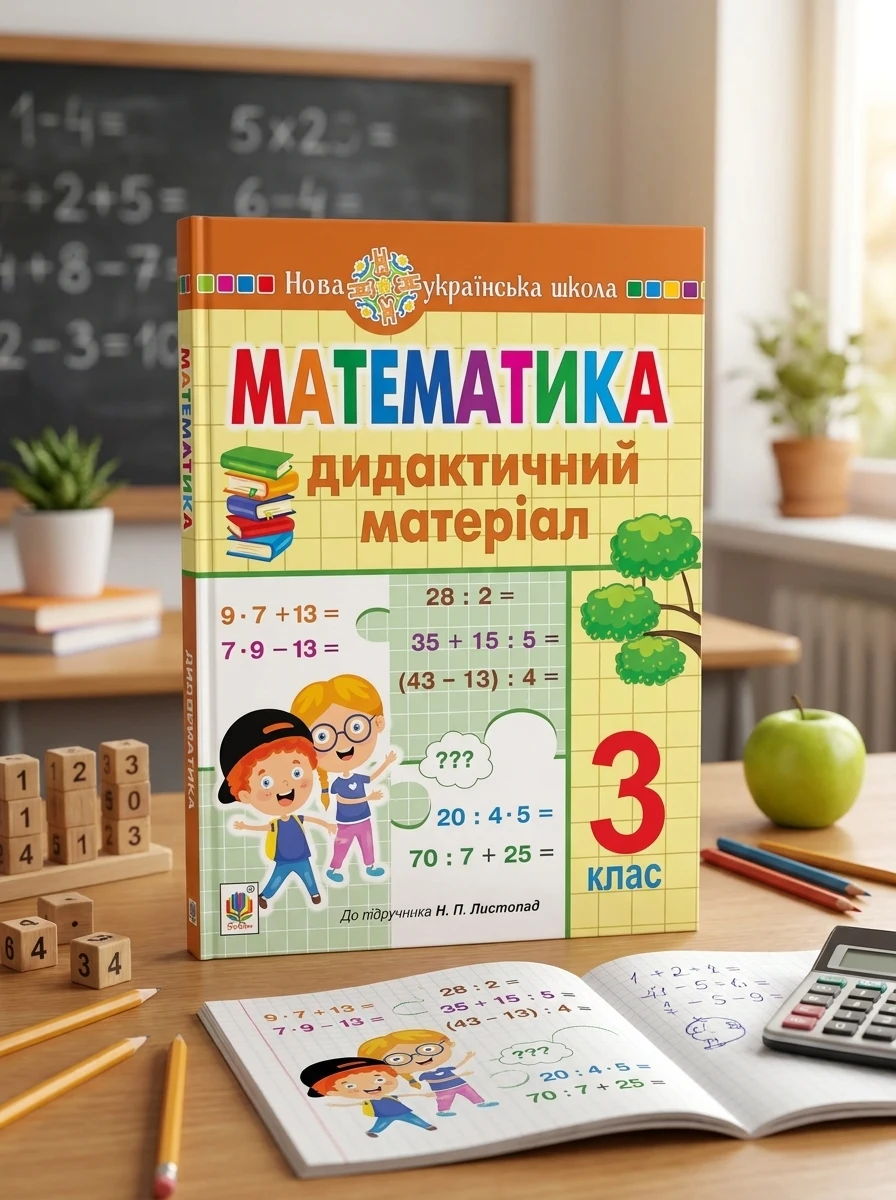 Математика. 3 клас. Дидактичний матеріал — Дитяча література