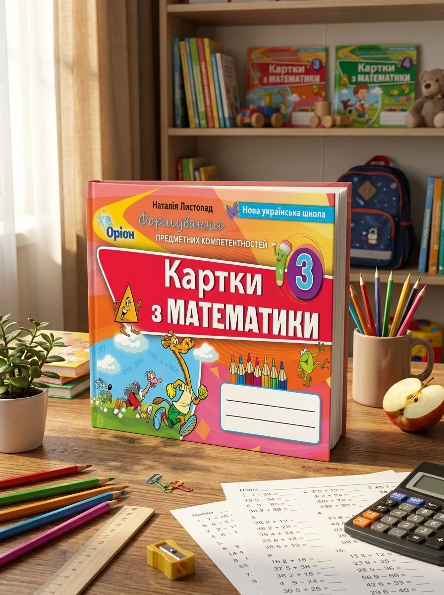 Математика 3 клас. Картки. Формування предметних компетентностей — Вивчення мов