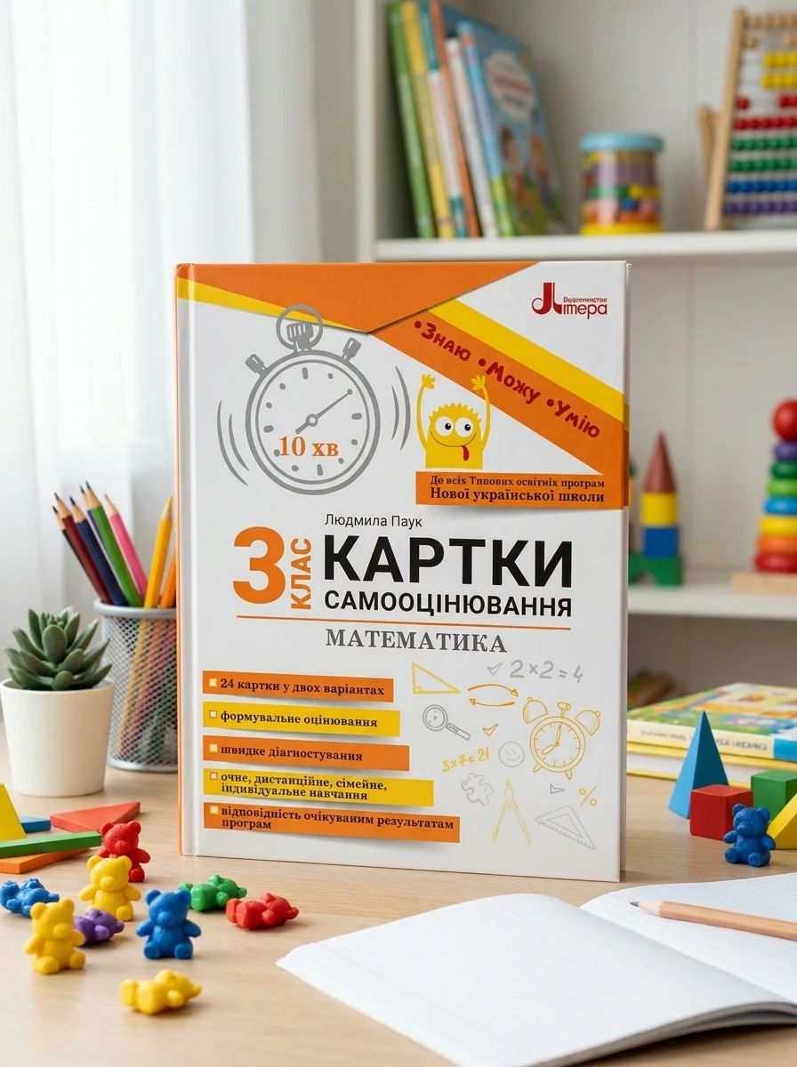 Математика 3 клас. Картки самооцінювання — Дитяча література