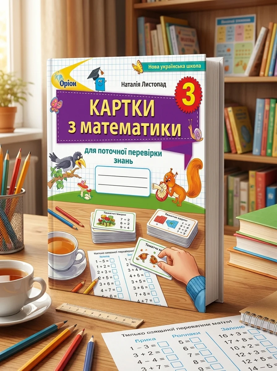 Математика 3 клас. Картки з математики для поточної перевірки знань — Дім, сім'я, релігія