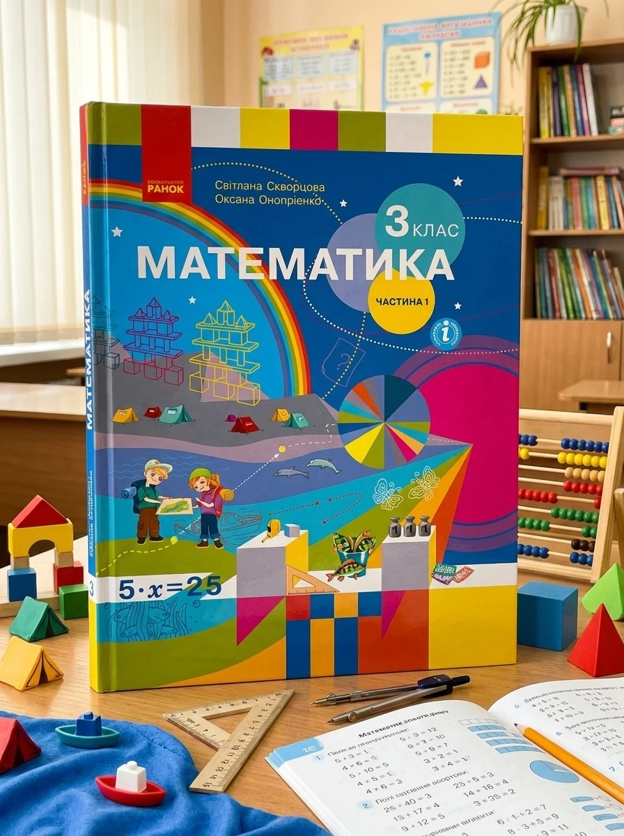 Математика. 3 клас. Підручник Скворцова С.О. Онопрієнко О.В. Частина 1 — Дитяча література