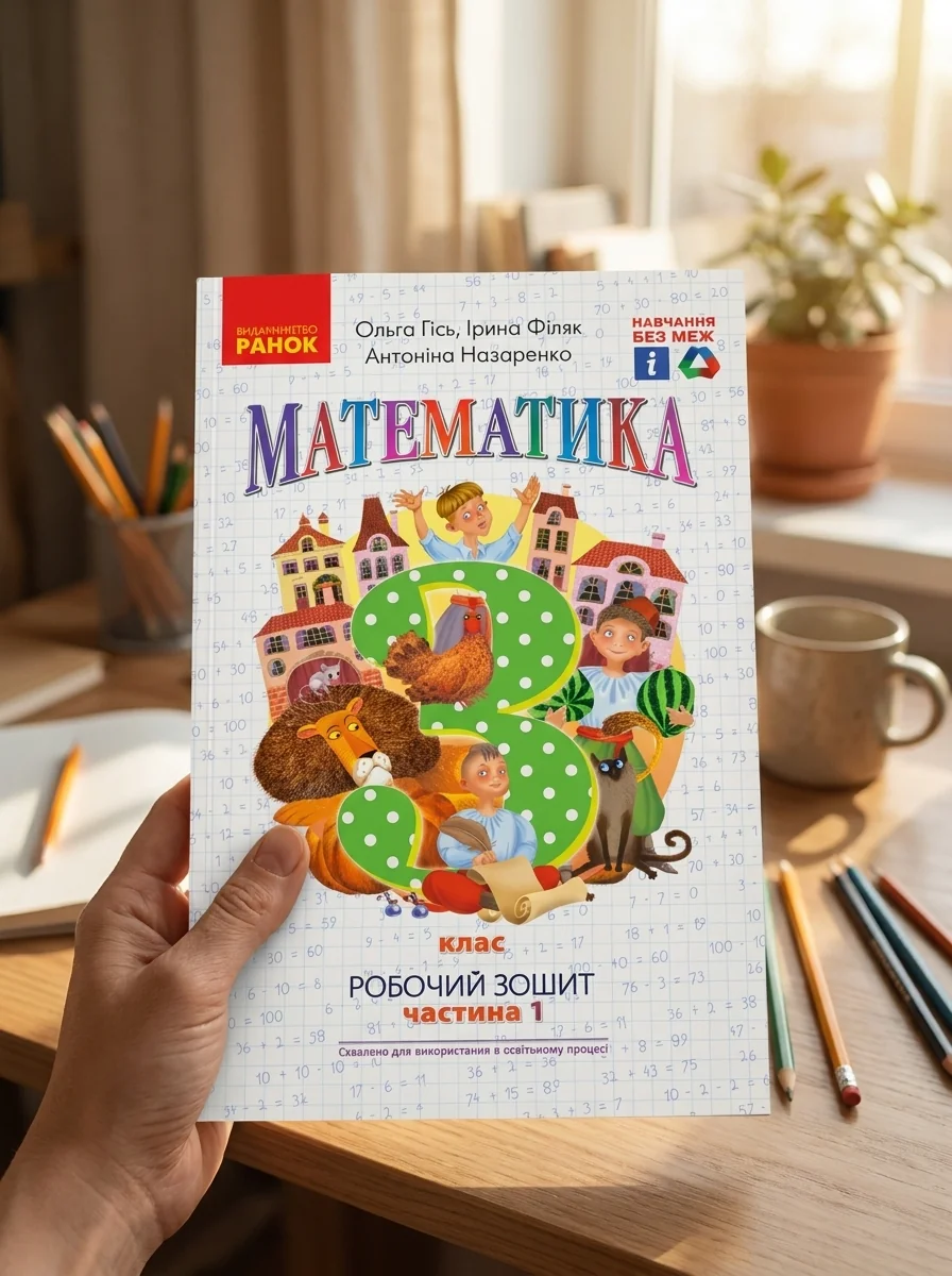 Математика. 3 клас. Робочий зошит до підручника О. Гісь, І. Філяк. У 2-х частинах. Частина 1 — Дитяча література
