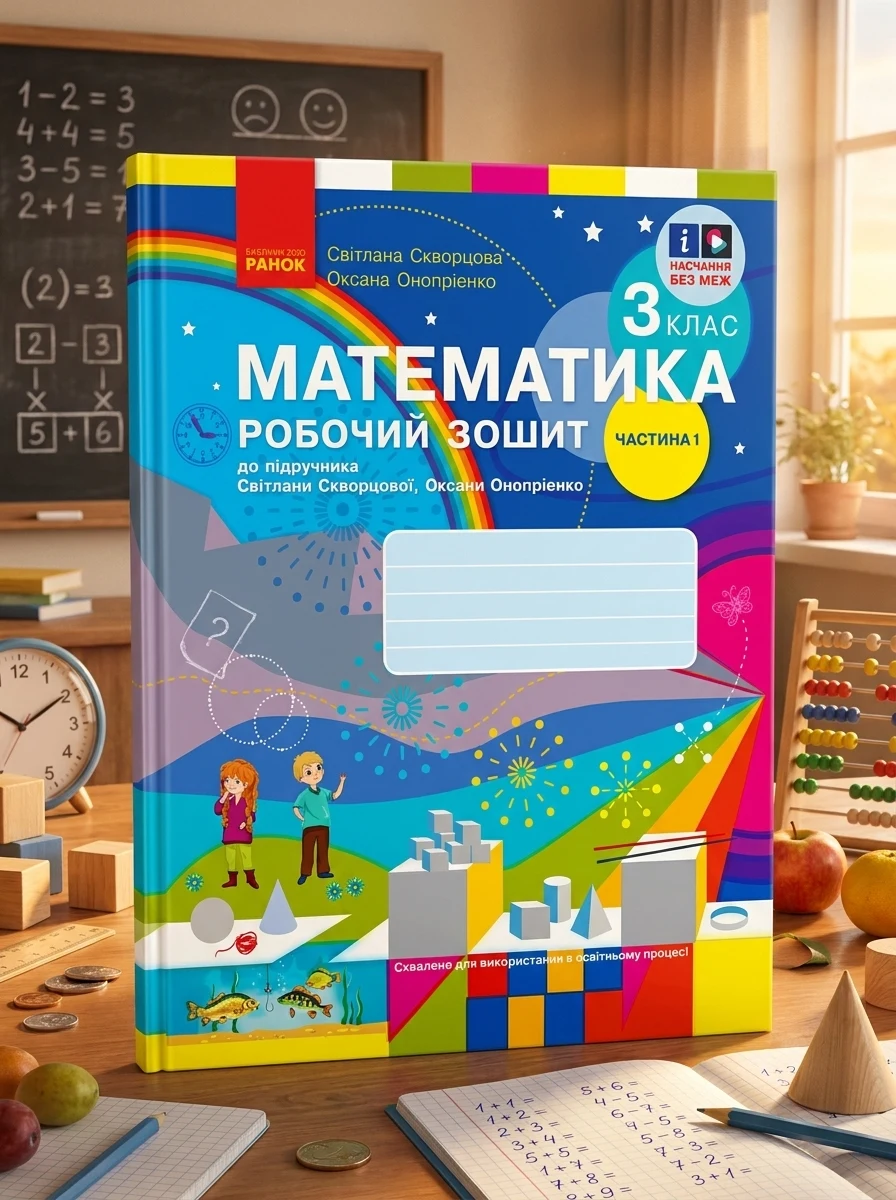 Математика. 3 клас. Робочий зошит до підручника С. Скворцової, О. Онопрієнко. У 2 частинах. Частина 1 — Дитяча література