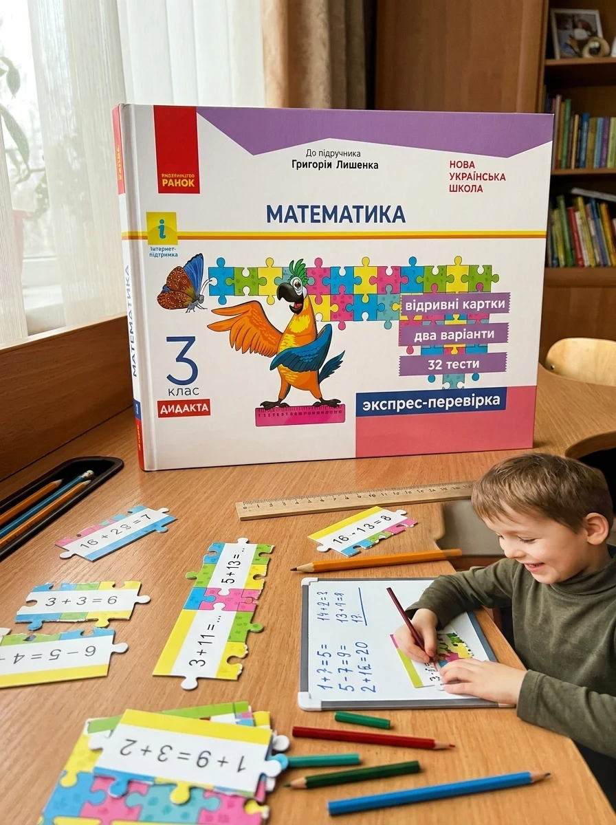 Математика. 3 клас. Відривні картки до підручника Г. Лишенка — Дитяча література