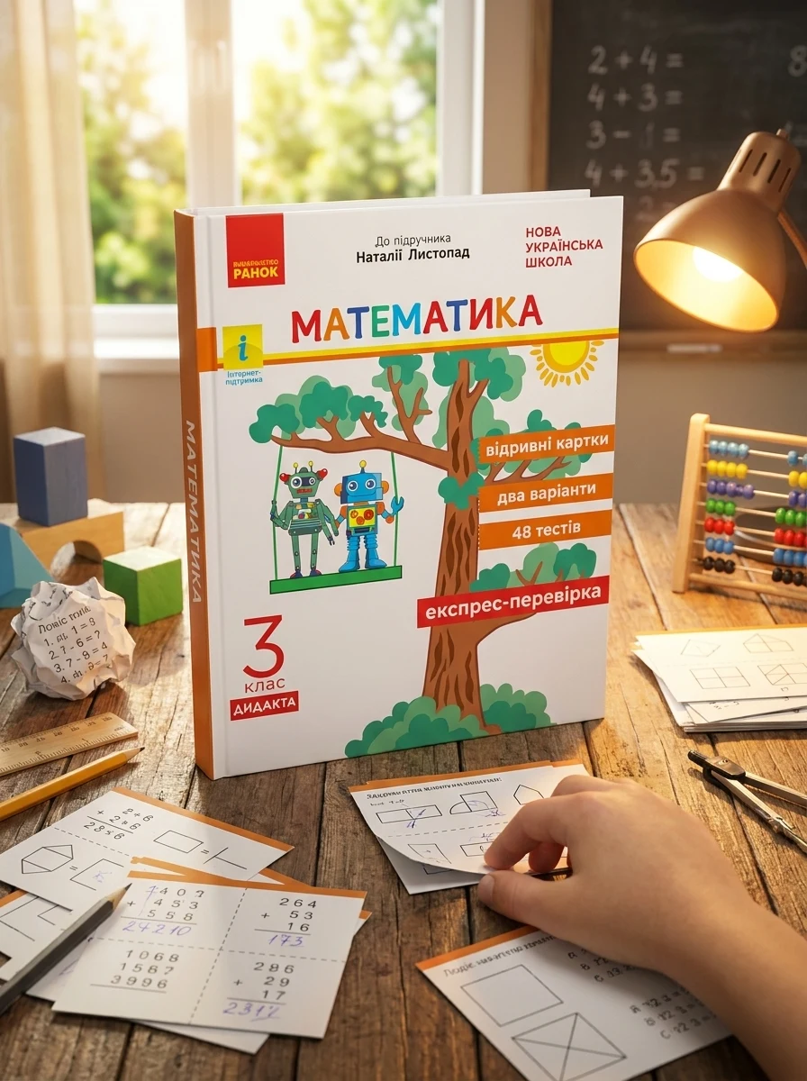 Математика. 3 клас. Відривні картки до підручника Н. Листопад — Дитяча література
