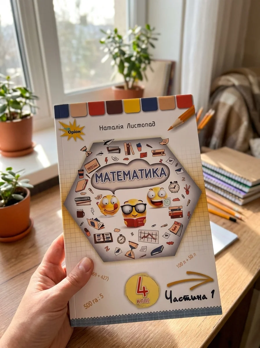 Математика 4 клас. Частина 1 — Наталія Листопад, обкладинка