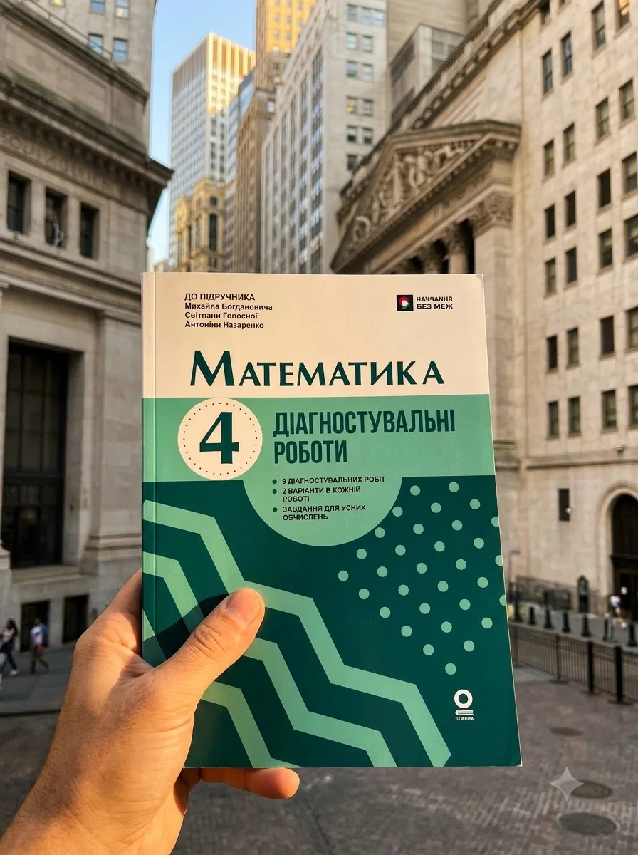 Математика. 4 клас. Діагностувальні роботи. До підручника М. Богдановича, С. Голосної, А. Назаренко — Антоніна Назаренко, обкладинка