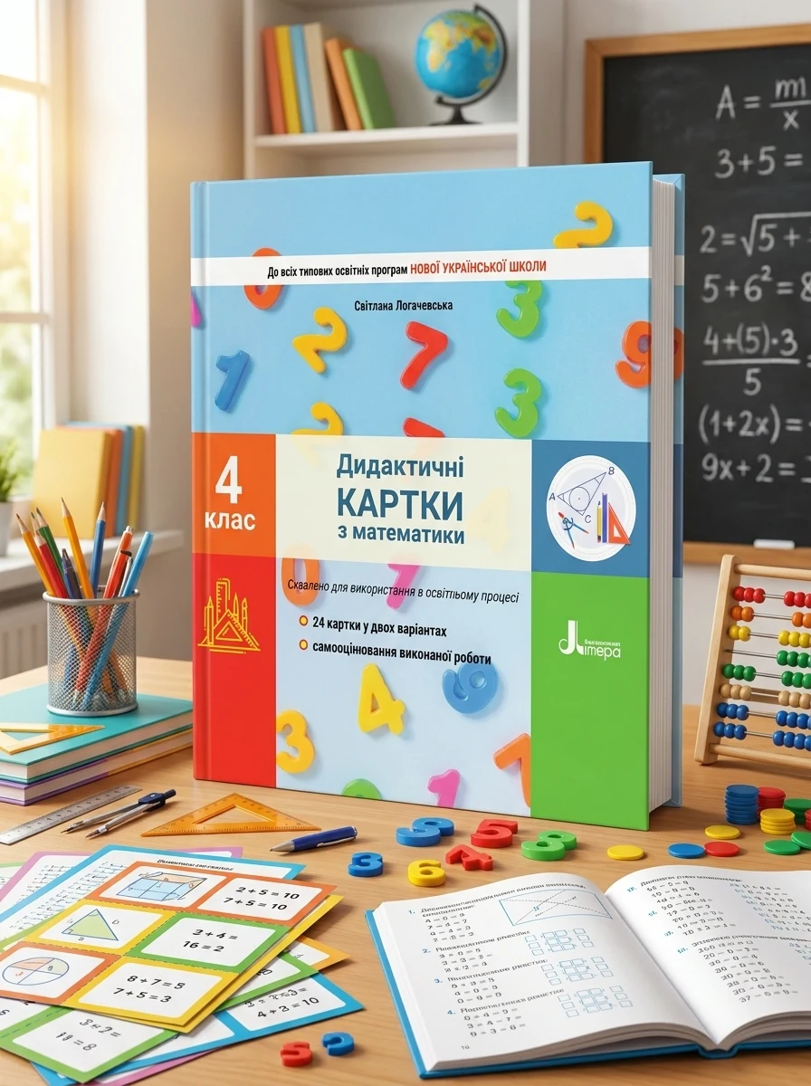 Математика. 4 клас. Дидактичні картки — Вивчення мов
