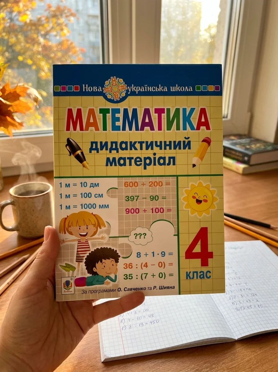 Математика. 4 клас. Дидактичний матеріал.(за програмою О.Савченко та Р.Шияна) — Дитяча література