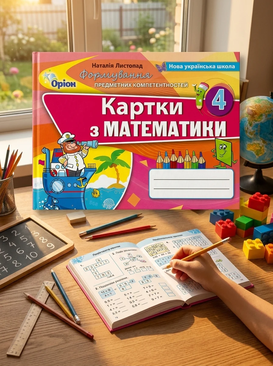 Математика. 4 клас. Картки. Формування предметних компетентностей — Дитяча література