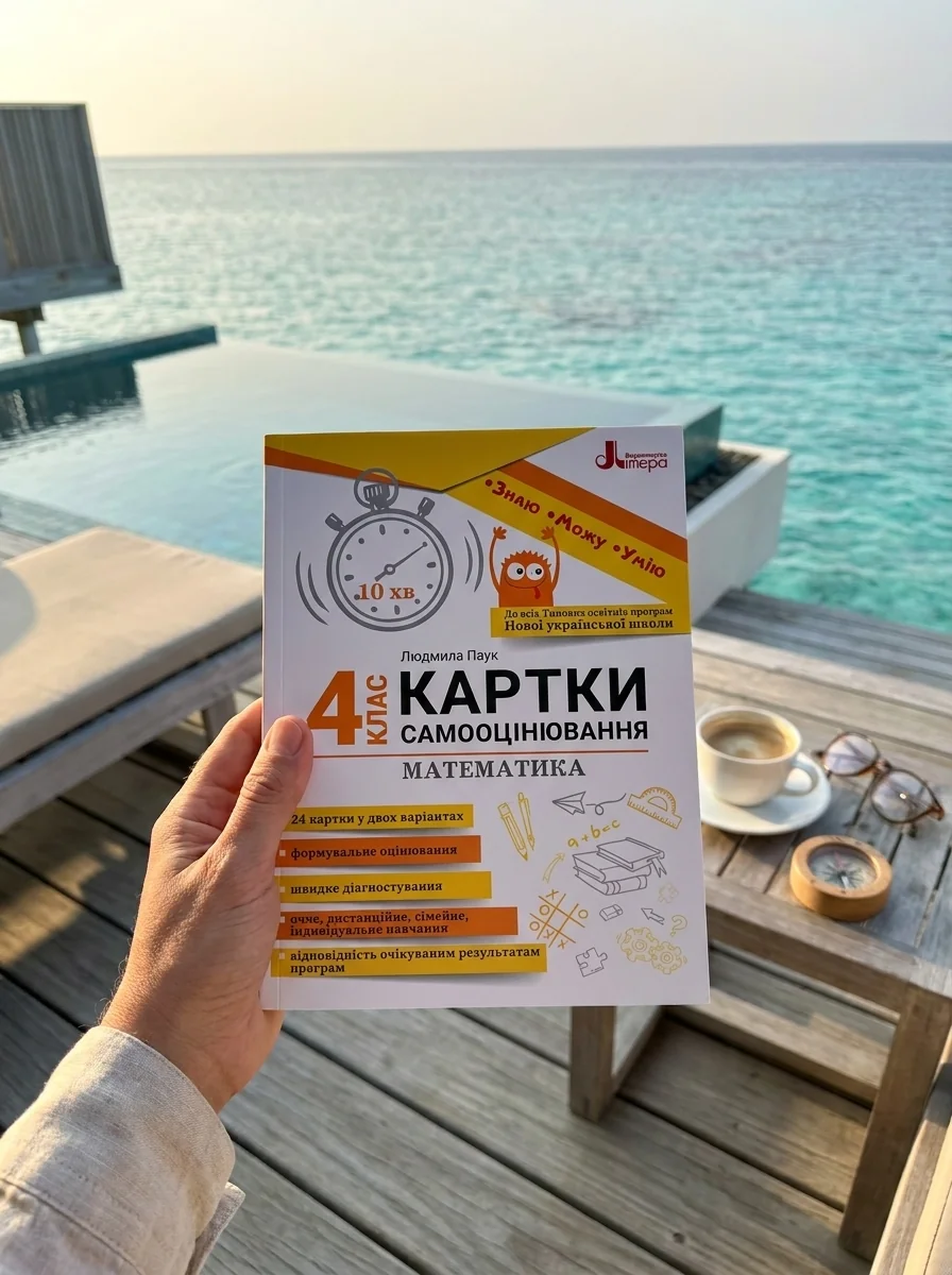Математика. 4 клас. Картки самооцінювання — Людмила Паук, обкладинка