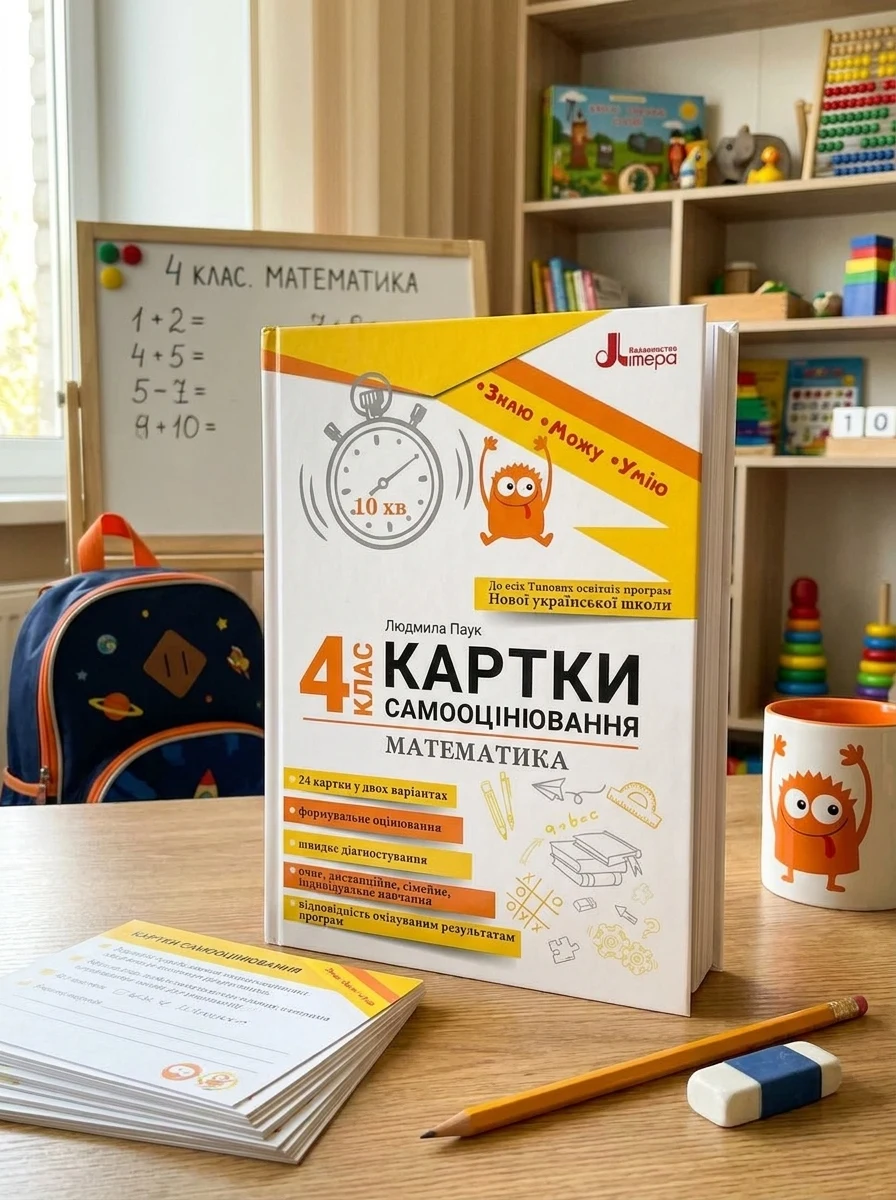 Математика. 4 клас. Картки самооцінювання