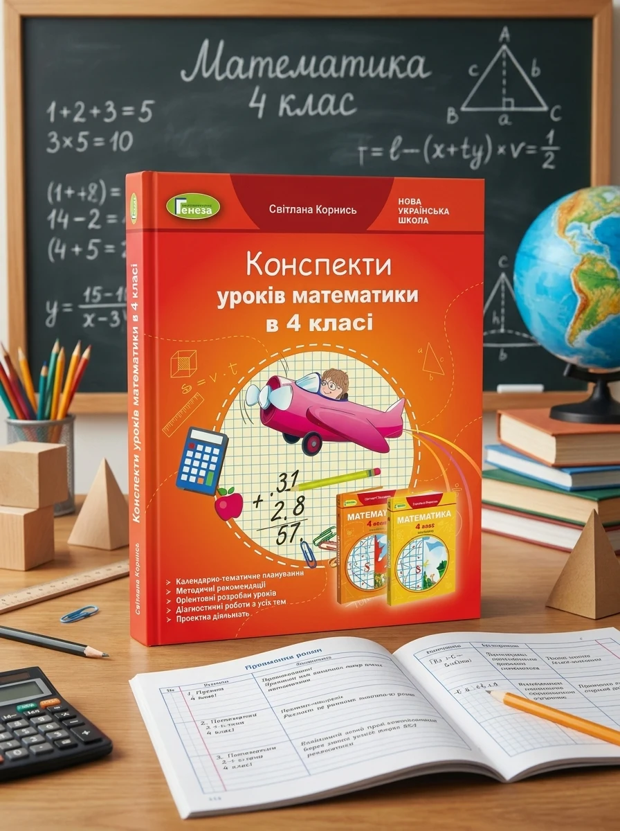 Математика 4 клас. Конспекти уроків — Вивчення мов