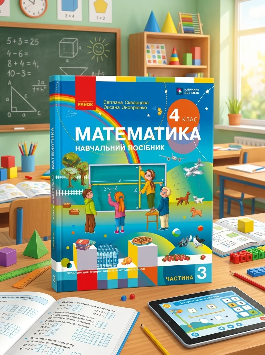 Математика. 4 клас. Навчальний посібник у 3-х частинах. Частина 3