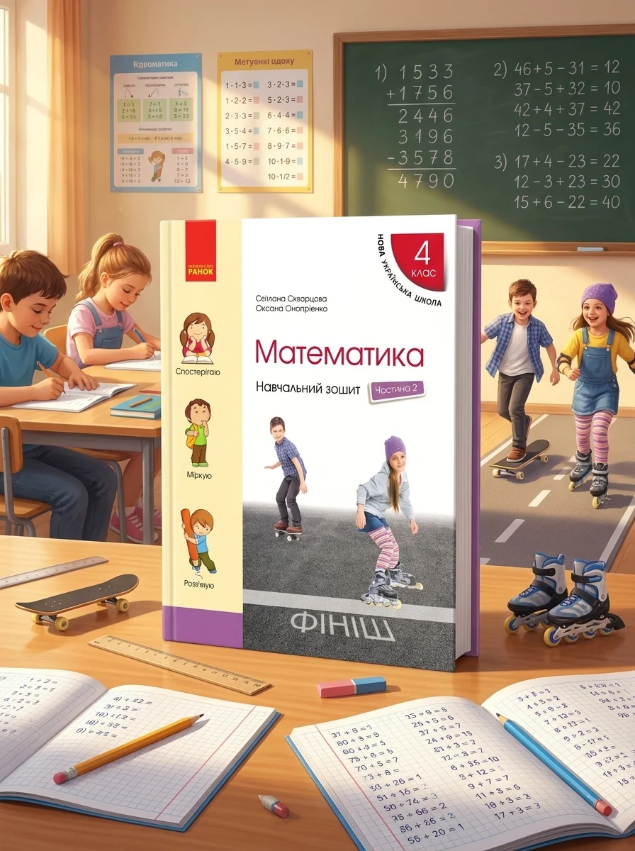 Математика 4 клас. Навчальний зошит. Частина 2 — Дитяча література