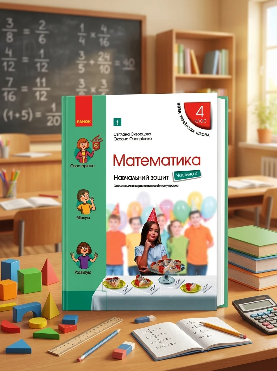 Математика 4 клас. Навчальний зошит. Частина 4 до підручника Скворцова С.О. — Дім, сім'я, релігія