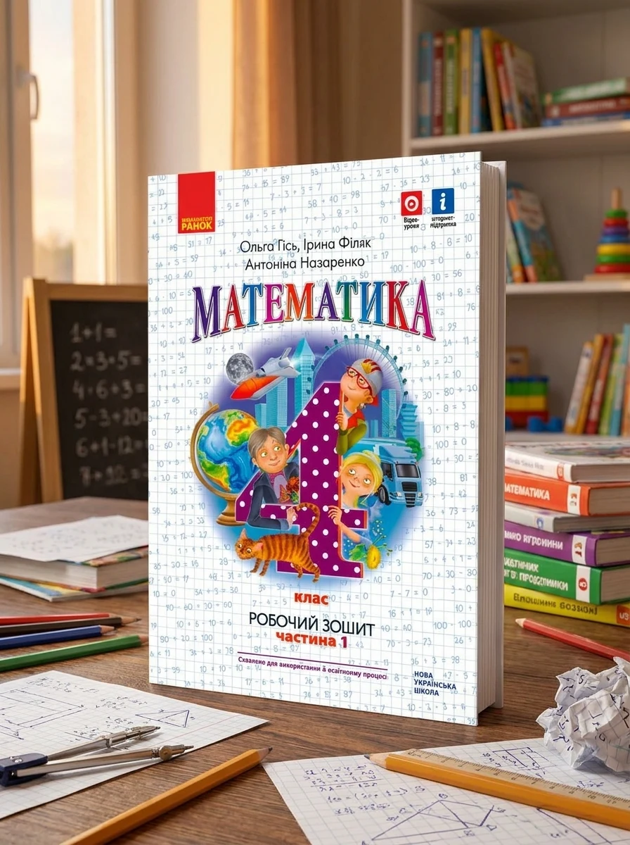 Математика 4 клас. Робочий зошит. Частина 1 — Дитяча література