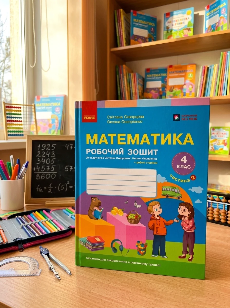 Математика. 4 клас. Робочий зошит. Частина 2 до підручника Скворцова С.О., Онопрієнко О.В. — Дитяча література