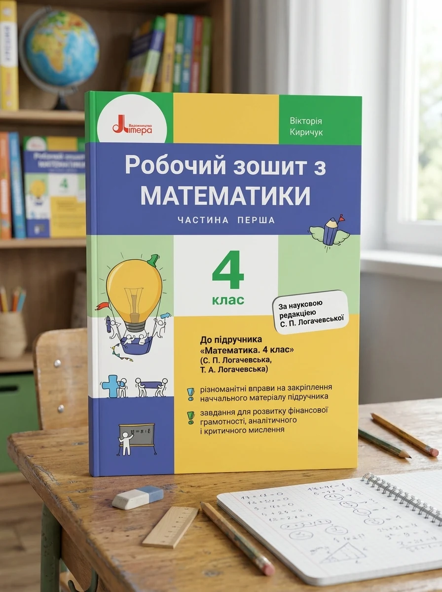 Математика. 4 клас. Робочий зошит до підручника Логачевської С.П. Частина 1 — Дім, сім'я, релігія
