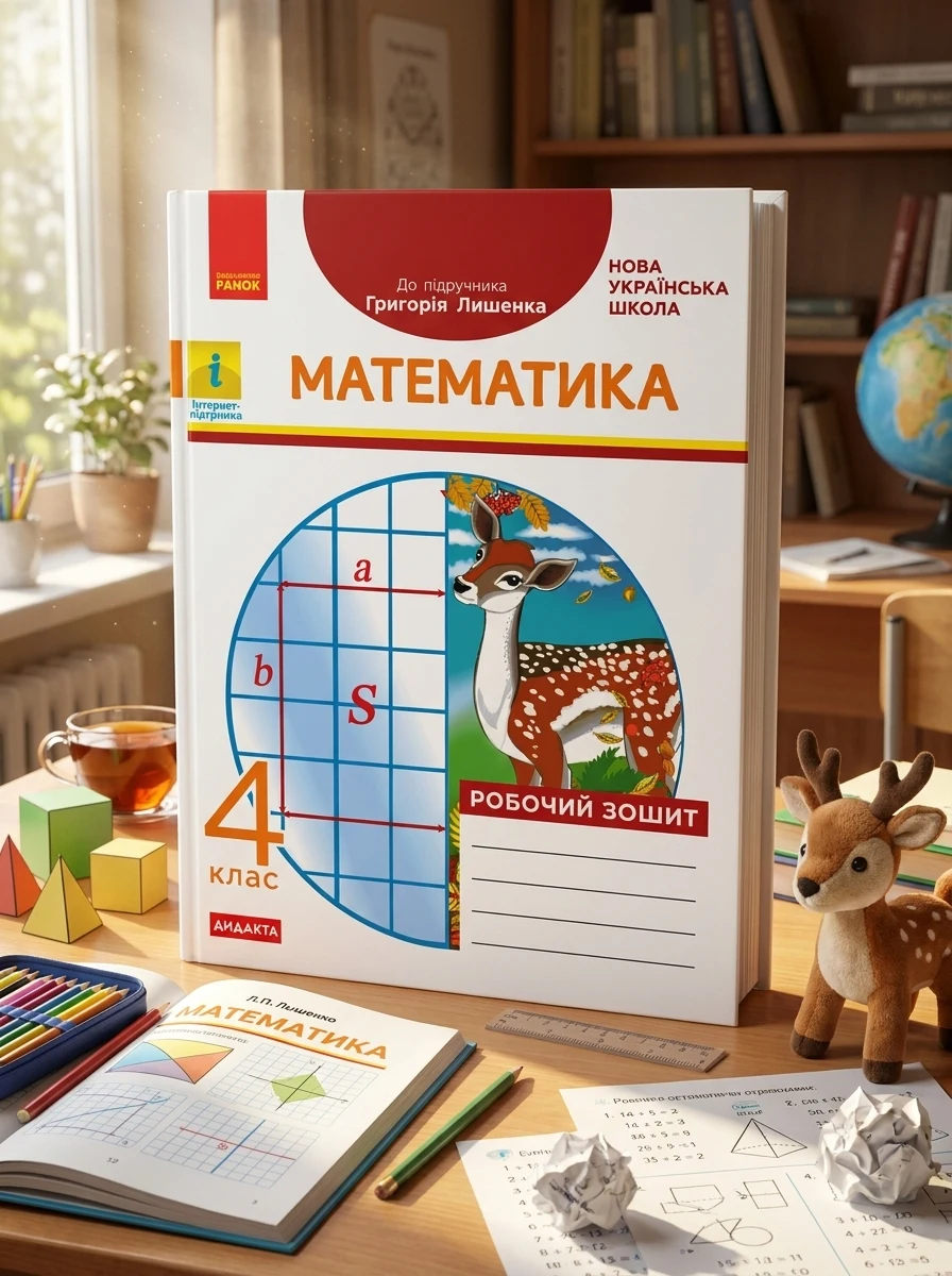 Математика 4 клас. Робочий зошит до підручника Лишенко Г.П. — Дитяча література