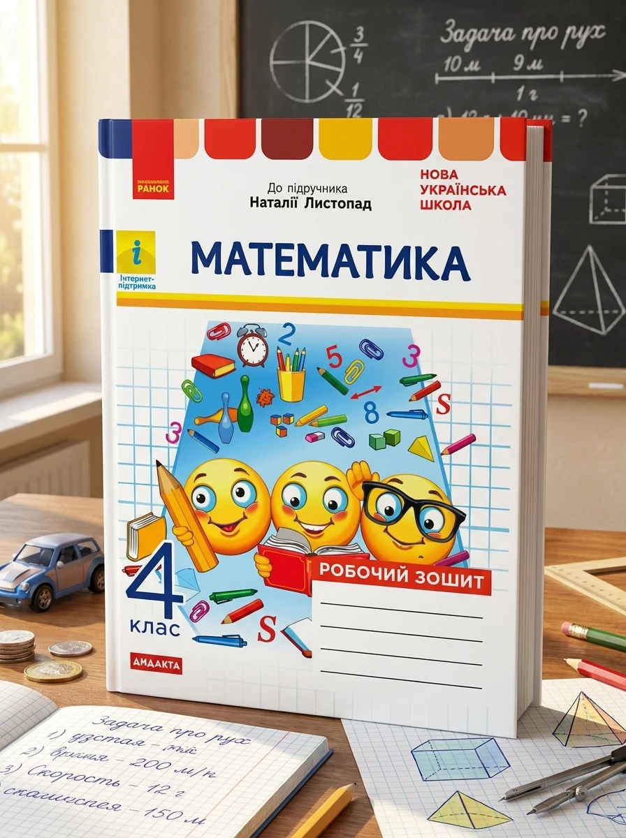 Математика 4 клас. Робочий зошит до підручника Листопад Н. — Дитяча література