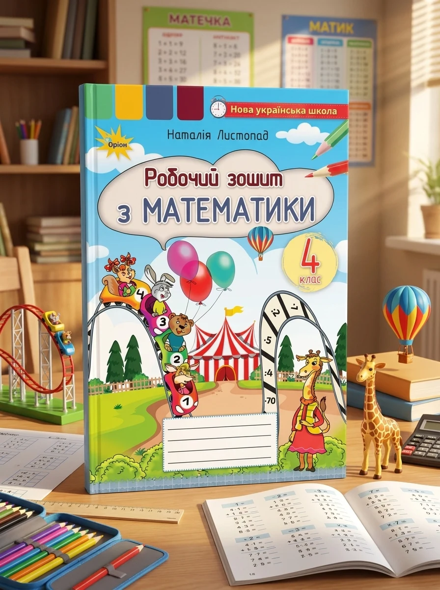 Математика 4 клас. Робочий зошит з математики — Дитяча література
