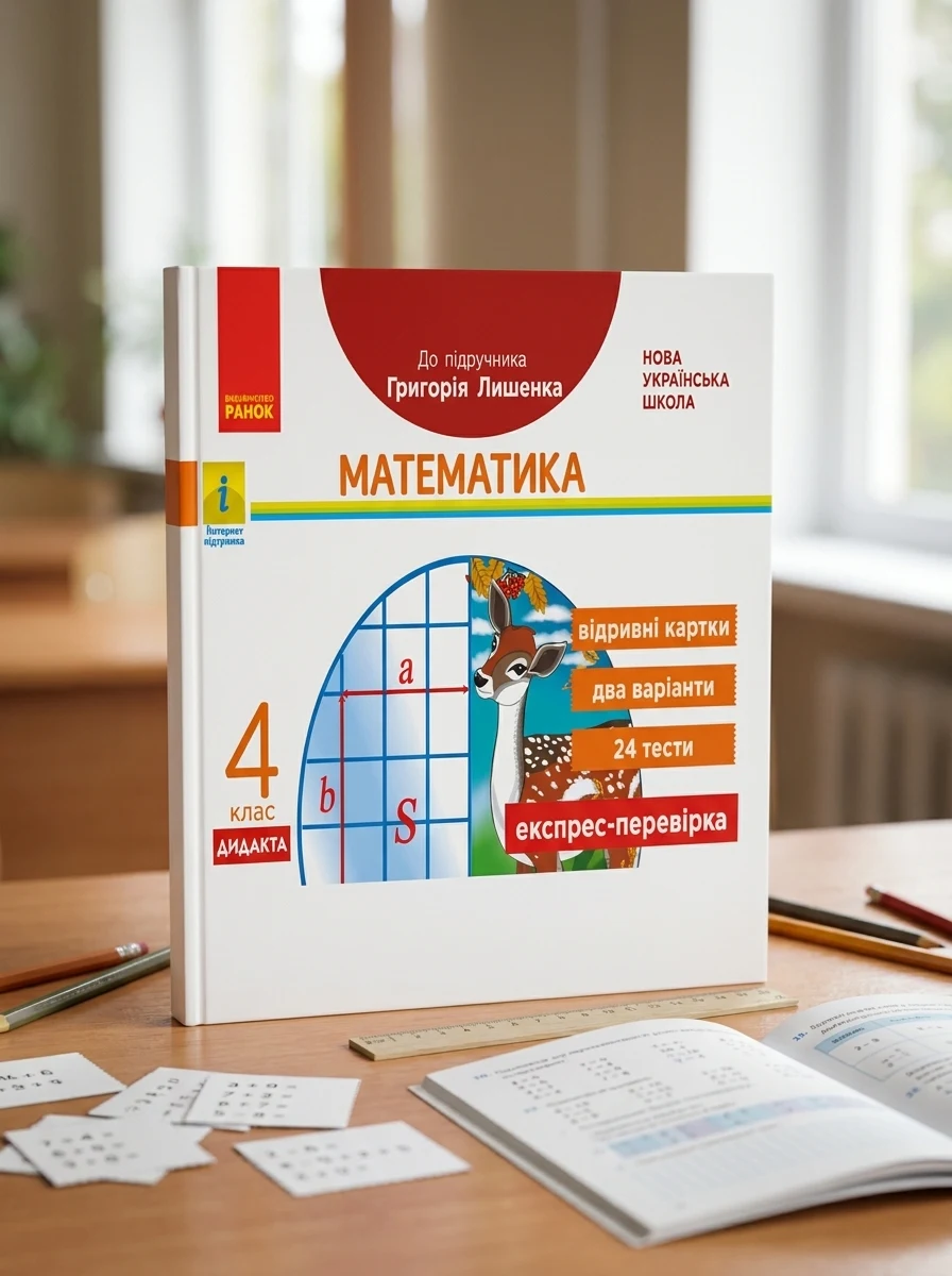 Математика 4 клас. Відривні картки. Експрес-перевірка до підручника Г. Лишенка — Дім, сім'я, релігія