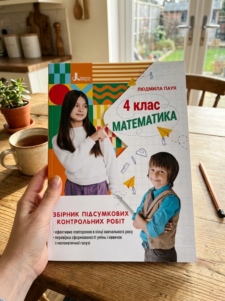 Математика. 4 клас. Збірник підсумкових контрольних робіт — Людмила Паук, обкладинка